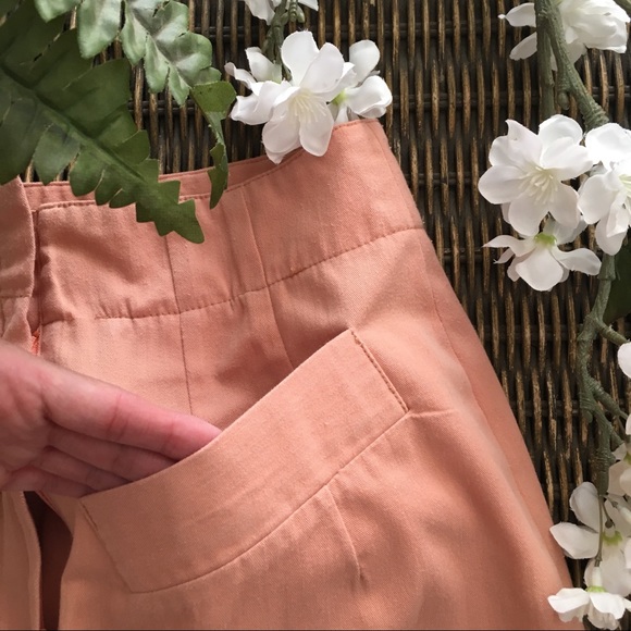 Coen Basic Vintage Peach Pencil Skirt - Picture 4 of 5